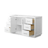 Custom image for White with Brushed Nickel Trim / No Mirror