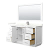 Custom image for White with Brushed Nickel Trim / Giotto Quartz / 58
