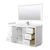 Custom image for White with Brushed Nickel Trim / White Quartz / 58
