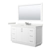 Custom image for White with Brushed Nickel Trim / White Quartz / 58