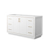Custom image for White with Satin Bronze Trim / No Mirror
