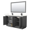 Custom image for Dark Gray with Matte Black Trim / Giotto Quartz / 58