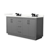 Custom image for Dark Gray with Matte Black Trim / Giotto Quartz / No Mirror