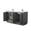 Custom image for Dark Gray with Brushed Nickel Trim / Giotto Quartz / No Mirror