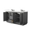 Custom image for Dark Gray with Brushed Nickel Trim / Giotto Quartz / No Mirror