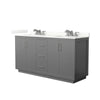 Custom image for Dark Gray with Brushed Nickel Trim / Giotto Quartz / No Mirror