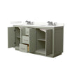 Custom image for Light Green with Brushed Nickel Trim / Giotto Quartz / No Mirror
