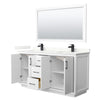 Custom image for White with Matte Black Trim / Giotto Quartz / 58