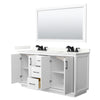 Custom image for White with Matte Black Trim / Giotto Quartz / 58