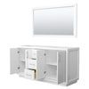 Custom image for White with Brushed Nickel Trim / 58