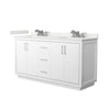 Custom image for White with Brushed Nickel Trim / White Quartz / No Mirror