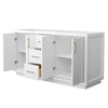Custom image for White with Satin Bronze Trim / No Mirror