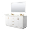 Custom image for White with Satin Bronze Trim / Giotto Quartz / 58