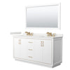 Custom image for White with Satin Bronze Trim / White Quartz / 58
