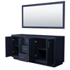 Custom image for Dark Blue with Brushed Nickel Trim / 70