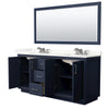 Custom image for Dark Blue with Brushed Nickel Trim / Giotto Quartz / 70