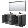 Custom image for Dark Gray with Matte Black Trim / Giotto Quartz / 70