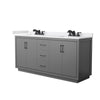 Custom image for Dark Gray with Matte Black Trim / White Cultured Marble / No Mirror