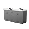 Custom image for Dark Gray with Matte Black Trim / White Quartz / No Mirror