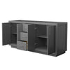 Custom image for Dark Gray with Brushed Nickel Trim / No Mirror