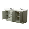 Custom image for Light Green with Brushed Nickel Trim / Giotto Quartz / No Mirror