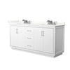 Custom image for White with Brushed Nickel Trim / Giotto Quartz / No Mirror