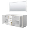Custom image for White with Satin Bronze Trim / 70