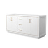 Custom image for White with Satin Bronze Trim / No Mirror