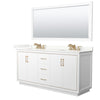 Custom image for White with Satin Bronze Trim / Giotto Quartz / 70