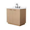 Custom image for Light Straw with Matte Black Trim / Carrara Cultured Marble / No Mirror