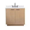 Custom image for Light Straw with Matte Black Trim / White Cultured Marble / No Mirror