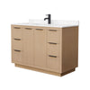 Custom image for Light Straw with Matte Black Trim / Carrara Cultured Marble / No Mirror