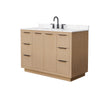 Custom image for Light Straw with Matte Black Trim / Carrara Cultured Marble / No Mirror