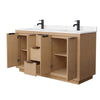 Custom image for Light Straw with Matte Black Trim / Carrara Cultured Marble / No Mirror