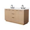 Custom image for Light Straw with Matte Black Trim / Carrara Cultured Marble / No Mirror
