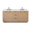 Custom image for Light Straw with Matte Black Trim / Carrara Cultured Marble / No Mirror