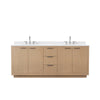 Custom image for Light Straw with Brushed Nickel Trim / White Cultured Marble / No Mirror