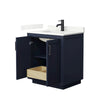 Custom image for Dark Blue with Matte Black Trim / Giotto Quartz / No Mirror