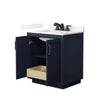 Custom image for Dark Blue with Matte Black Trim / Giotto Quartz / No Mirror