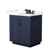 Custom image for Dark Blue with Matte Black Trim / Giotto Quartz / No Mirror