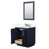 Custom image for Dark Blue with Brushed Nickel Trim / Giotto Quartz / 24
