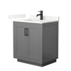 Custom image for Dark Gray with Matte Black Trim / Giotto Quartz / No Mirror