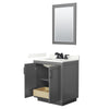Custom image for Dark Gray with Matte Black Trim / Giotto Quartz / 24