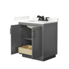 Custom image for Dark Gray with Matte Black Trim / Giotto Quartz / No Mirror