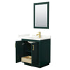 Custom image for Green with Brushed Gold Trim / Giotto Quartz / 24