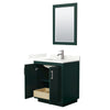 Custom image for Green with Brushed Nickel Trim / Giotto Quartz / 24