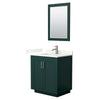 Custom image for Green with Brushed Nickel Trim / Giotto Quartz / 24