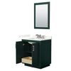 Custom image for Green with Brushed Nickel Trim / Giotto Quartz / 24