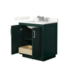 Custom image for Green with Brushed Nickel Trim / Giotto Quartz / No Mirror
