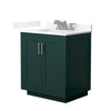 Custom image for Green with Brushed Nickel Trim / Giotto Quartz / No Mirror